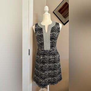 Chic Black and Gray Sleeveless Dress